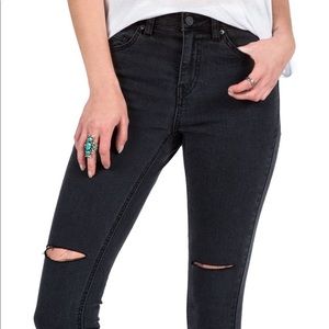Volcom High-Waisted Skinny Ankle Jeans